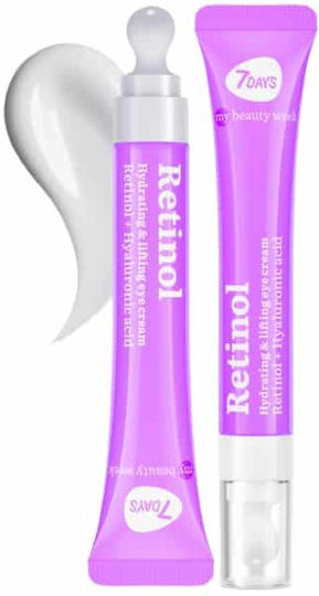7DAYS Retinol Κρέμα Ματιών για Αντιγήρανση , Ενυδάτωση , Μαύροι Κύκλοι & Σύσφιξη 18ml