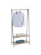 Sidirela Floor Garment Rack made of Metal Black 80x40x160cm
