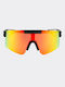 Chpo Unisex Sunglasses with Black Plastic Frame and Multicolour Mirror Lens CHPO16133NE