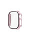 Plastikhülle mit Glas in Rosa Farbe für Apple Watch Serie 10 46 mm