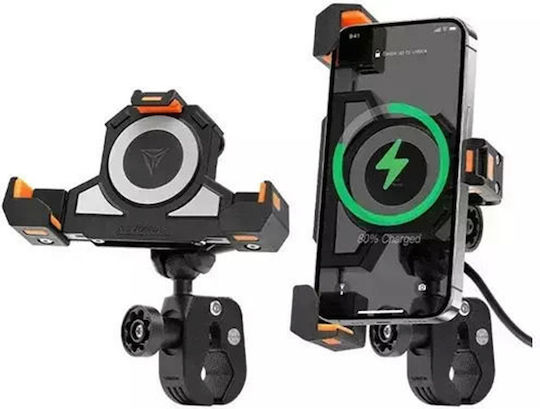 Motowolf Mdl2828 Βάση Κινητού Μοτοσυκλέτας με Ρυθμιζόμενο Βραχίονα για το Τιμόνι