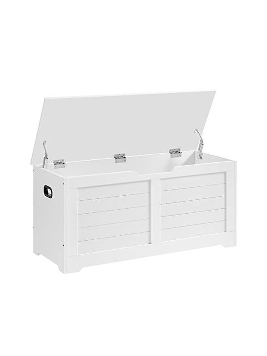 Songmics Μπαούλο Ξύλινο 100x40x46εκ. Καφέ