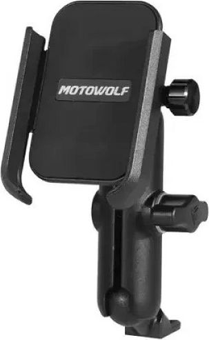 Motowolf Kln003433 Motorcycle Phone Mount with Adjustable Arm 4.5-6.9" for Mirror