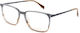 Dutz 2286 C45 Men's Square Prescription Glasses Blue-Brown