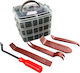 Set Remote Upholstery Clips Universal Clips 620 Pieces Gebo Tools