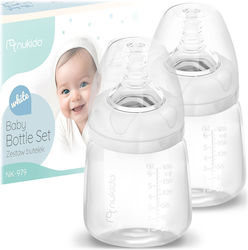 Nukido Σετ Πλαστικά Μπιμπερό με Θηλή Σιλικόνης 180ml 2τμχ
