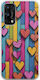 Valentine's Day Wooden Love Realme 7 5g Flexible TPU Transparent Silicone Case