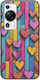 Valentine's Day Wooden Love Huawei P60 Black TPU Silicone Case