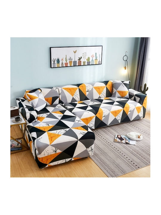 Fabric Sofa Armrest Cover High Elasticity All-Inclusive Size for 3-Seater Minimalism