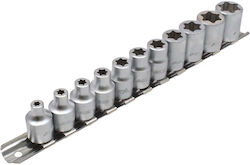 Satra Nüsse Torx mit Vierkant-Antrieb 3/8" Set 11Stück