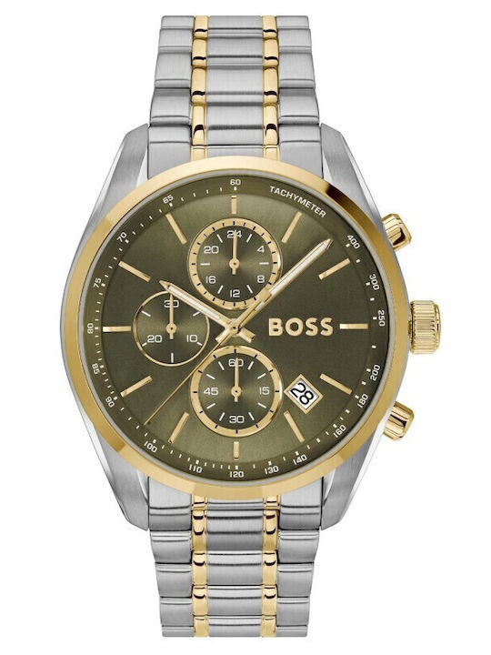 Boss Grand Prix Herrenuhr 44mm Chronograph Batt...