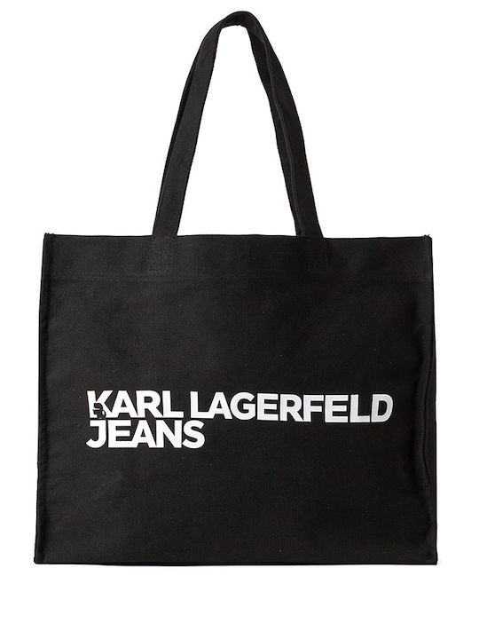Karl Lagerfeld Γυναικεία Τσάντα Shopper Ώμου Μαύρη