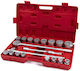 HBM Machines Ratschen- & Steckschlüssel-Sets 20Stück