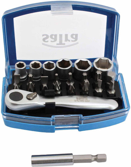 Techman Ratschen- & Steckschlüssel-Sets 1\4" 24Stück