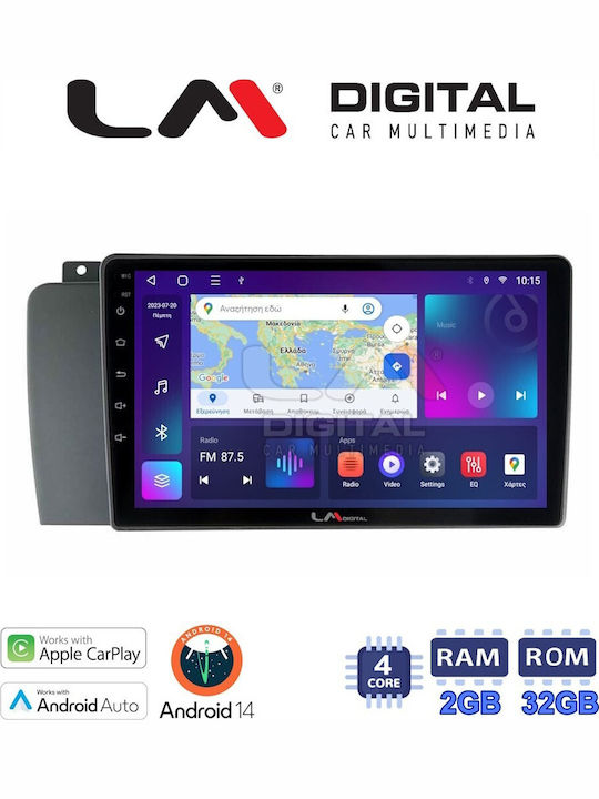 LM Digital Auto-Audiosystem für Volvo XC 70 2004 > 2007 (Bluetooth/USB/WiFi/GPS/Apple-Carplay/Android-Auto)