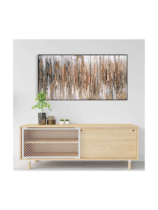 Wall Painting Abstract Fb94574.01 Black Frame-Canvas 142x4.5x72cm