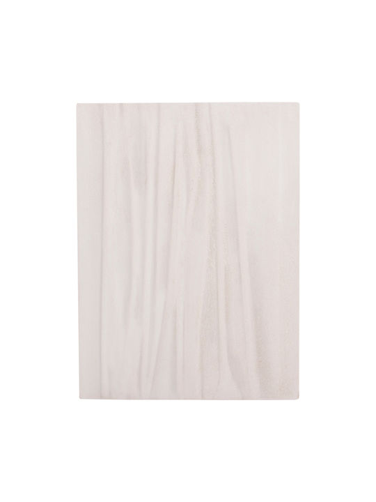 Πινακας Ορθογωνιος Fb94518 Mdf Υπολευκο Χρωμα 60x4 Πάχος X80υεκ