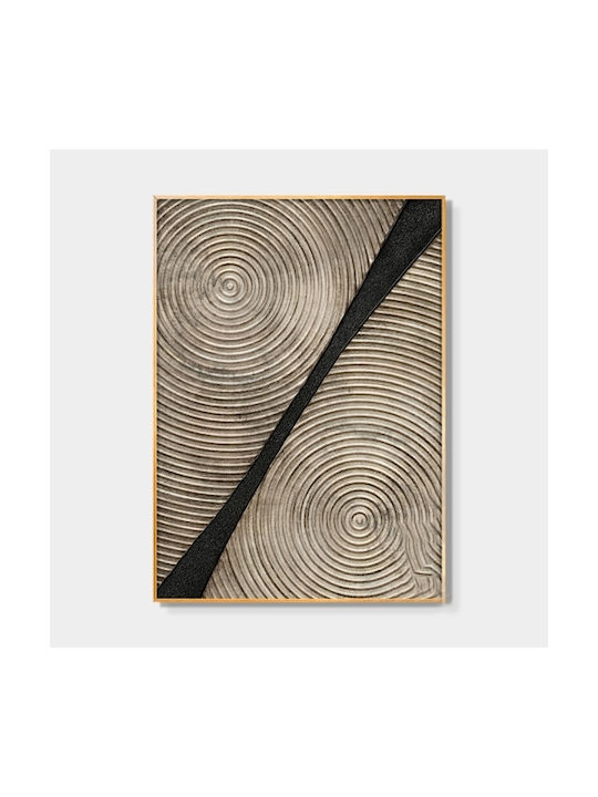 Tablou cu Ramă Interioară din Lemn Masiv pentru Decorarea Peretelui din Living Dimensiune 30x40cm D