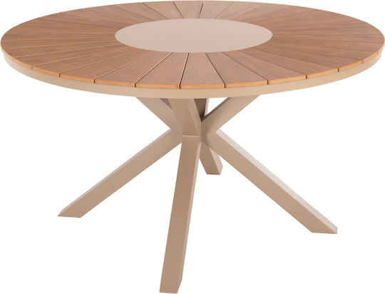 Garten- und Terrassentisch 150x150 Champagne Natürlich Garten- und Terrassentisch 150x150 Champagne Natürlich