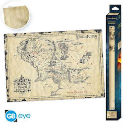 Lord Rings Parchment Poster Middle Earth Fan Shop Merchandise Lord Rings Parchment Poster Middle Earth Fan Shop Merchandise