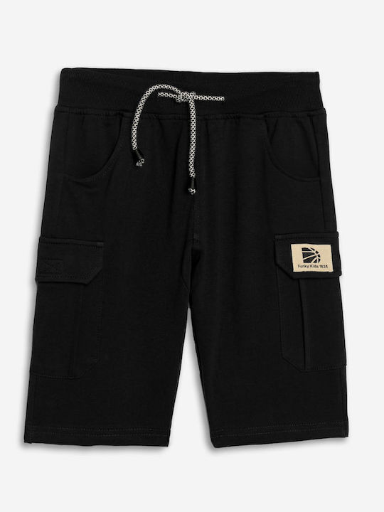 Șort/Salopetă Copii din Material Textil Negru