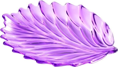 Acryl-Blattform-Fruchtablage Tablett Stil Platte Lila