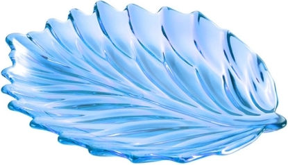 Acryl-Blattform Obsttablett Teller Stil Blau