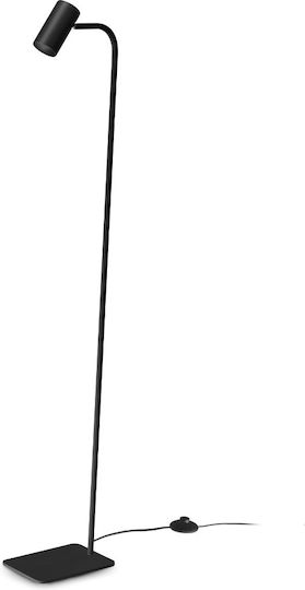 Ideal Lux Ginger Floor Lamp H122xW15cm. with Socket for Bulb GU10 Black