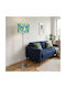 Oxygen Dark Purple Floor Lamp H170xW1.7cm. with Socket for Bulb E27 Purple