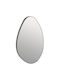 Freebox Wandspiegel Oval mit Gray Hölzernes Rahmen 80x50cm 1Stück