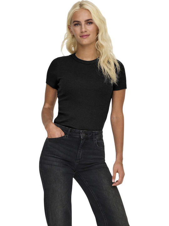 Life Women's Cotton Short Sleeve Blouse Black