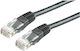 Standard U/UTP Kat.6 Ethernet Netzwerkkabel 0,5m Schwarzes