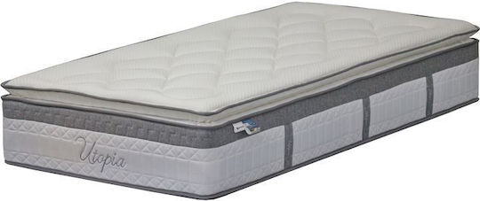 Pakketo Utopia Single Ergonomic Mattress 100x200x32cm with Independent Springs & Topper