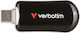 Verbatim 128GB USB 3.2 Stick with connection USB-C Black