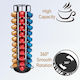 Suport de depozitare rotativ din metal Xirui pentru 60 de capsule Nespresso 15x15x37.5cm