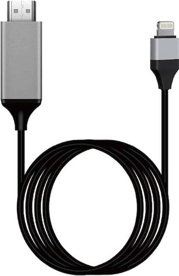 Hdtv Kabel HDMI-Stecker - Blitzschlag männlich 2m Schwarz