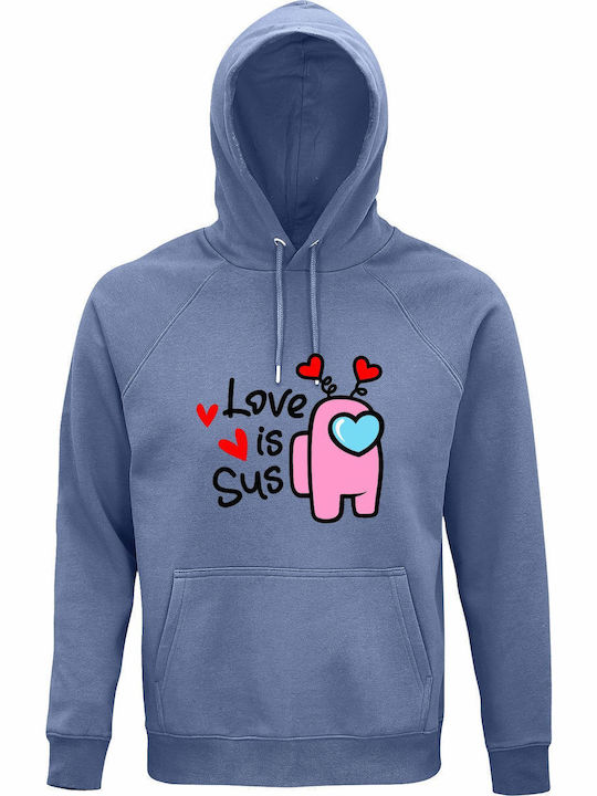 Unisex Hoodie Bio "Liebe ist verdächtig unter u...