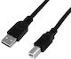 Powertech USB 2.0 Kabel USB-A-Stecker - USB-B-Stecker Schwarz 1.5m CAB-U159