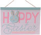 Πινακίδα "happy Easter" 30cm