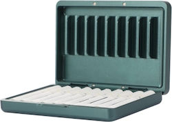 Aluminum Alloy Cigarette Case for Iqos Series Dustproof Capacity 20 Pieces Green