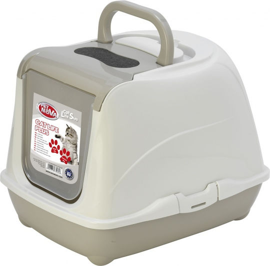 Pet Nova Τουαλέτα Γάτας Κλειστή Γκρι Μ50 x Π38.5 x Υ37cm