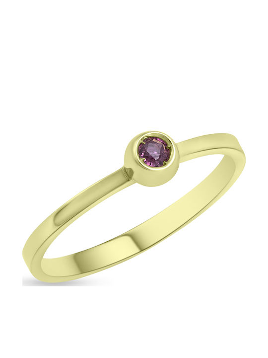 Fa Cad'oro Ring with Stones made of Rose Gold 18K