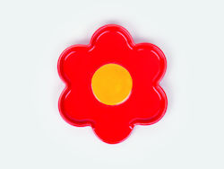 Daisy Collection Spoon Rest Red