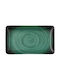 Sidirela Decoration Plate Shallow Rectangular Green 27x16cm