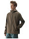 Softshell Χειμωνιάτικο Μπουφάν Softshell Αδιάβροχο και Αντιανεμικό Καφέ