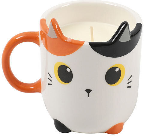 I-total Ceramic Candle Mug Xl2522b Orange Cat