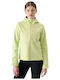 Women's Short Sports Softshell Jacket Waterproof and Windproof for Winter Green