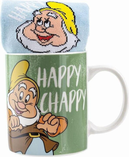 Snow White Happy Mug Socks Snow White Happy Mug Socks