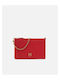 Classic Flat Love Leather Women's Bag Crossbody Red