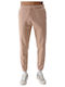 Sweatpants with Elastic Beige